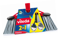 Vileda® Classica σκούπα γκρι/μαύρη μαλακή/σκληρή 30cm
